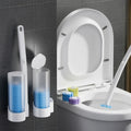 Toilet Brush Set 18 Disposable Heads & Holder