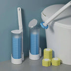 Toilet Brush Set 18 Disposable Heads & Holder