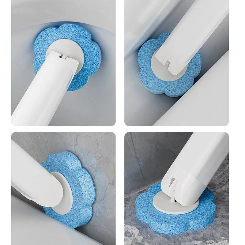 Toilet Brush Set 18 Disposable Heads & Holder