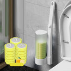 Toilet Brush Set 18 Disposable Heads & Holder