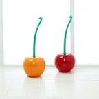 Toilet Brush Set Cherry Holder Thick Brush Head