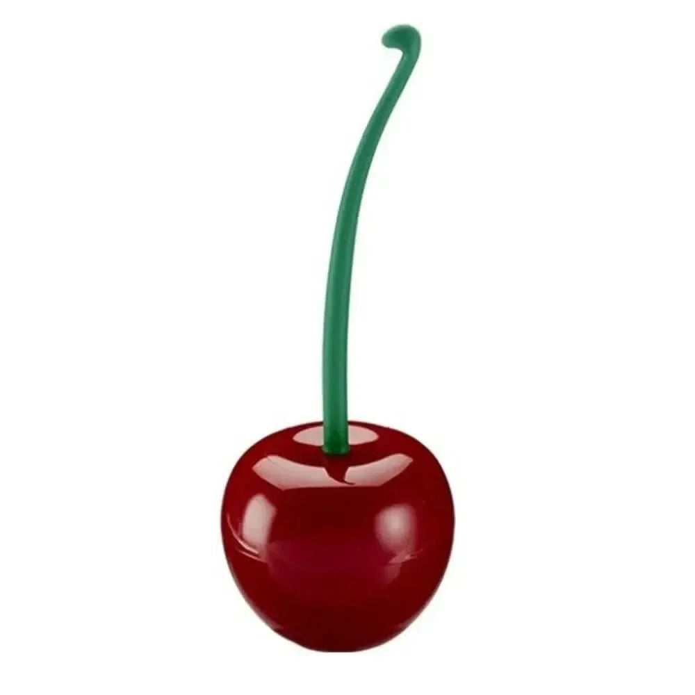 Toilet Brush Set Cherry Holder Thick Brush Head
