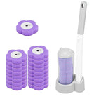 Toilet Brush Set Disposable Heads 360-Degree Cleaning Long Handle