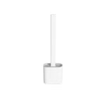 Toilet Brush Set Flexible Silicone Head & Wall Mount