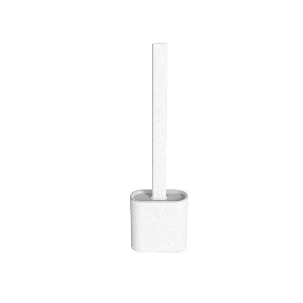 Toilet Brush Set Flexible Silicone Head & Wall Mount