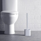 Toilet Brush Set Flexible Silicone Head & Wall Mount