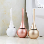 Toilet Brush Set Freestanding Hygienic Stainless Steel