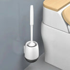Toilet Brush Set Silicone Flexible Non-Stick Quick-Drying