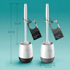 Toilet Brush Set Silicone Flexible Non-Stick Quick-Drying