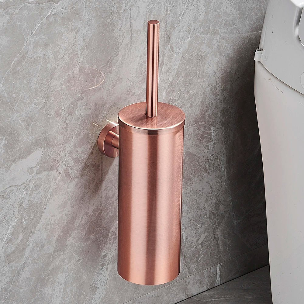 Toilet Brush Set Stainless Steel Wall-Mounted Holder