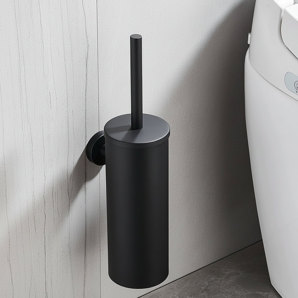 Toilet Brush Set Stainless Steel Wall-Mounted Holder