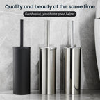 Toilet Brush Set Stainless Steel Wall-Mounted Holder