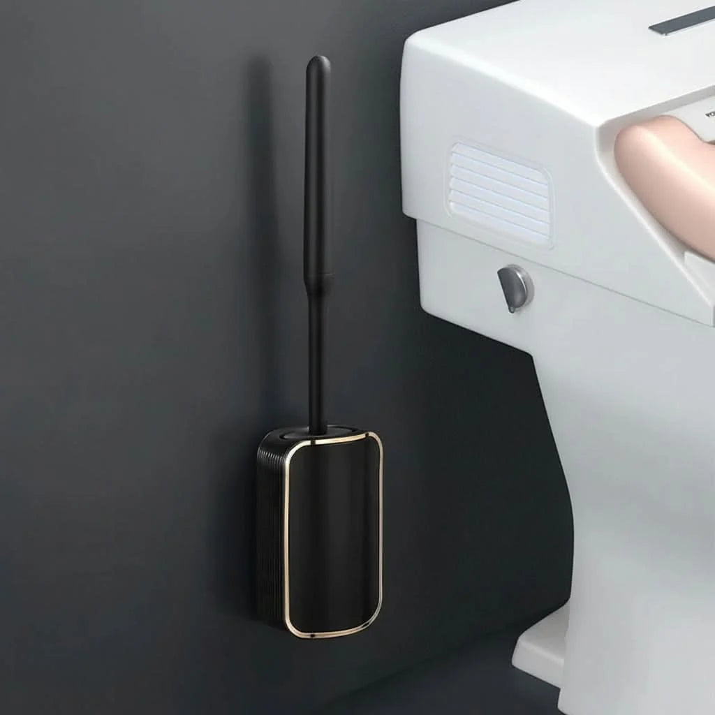Toilet Brush Set Wall-Mounted Quick-Drain