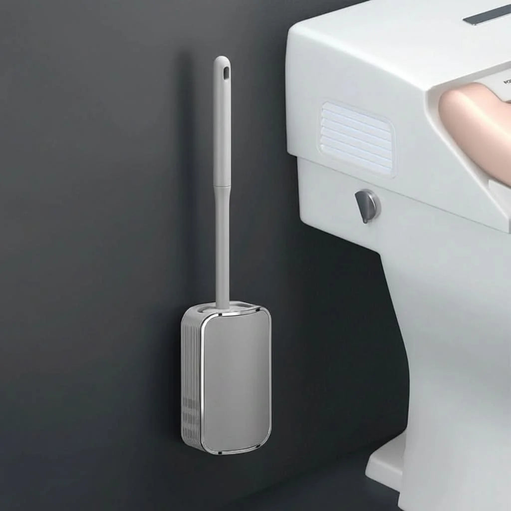 Toilet Brush Set Wall-Mounted Quick-Drain