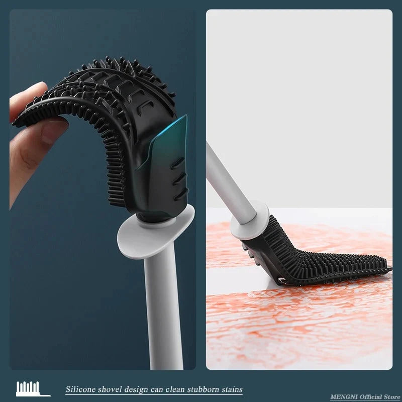 Toilet Brush Set Wall-Mounted Quick-Drain