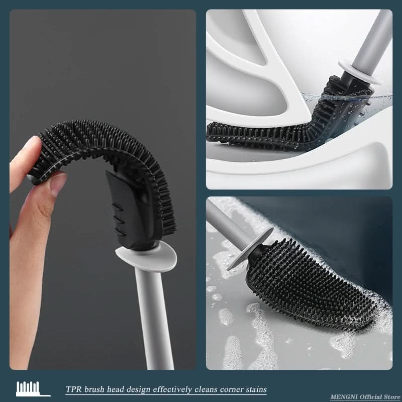 Toilet Brush Set Wall-Mounted Quick-Drain