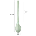 Toilet Brush Silicone Flat Head Wall Mount Drip Tray