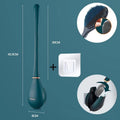 Toilet Brush Silicone Flat Head Wall Mount Drip Tray