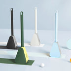 Toilet Brush Wall-Mounted Deep-Reach Bristles & Drip-Away Holder