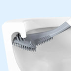 Toilet Brush Wall-Mounted Deep-Reach Bristles & Drip-Away Holder