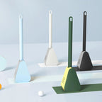 Toilet Brush Wall-Mounted Drip-Away Holder Deep-Reaching Bristles