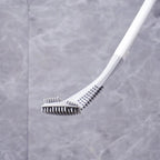 Toilet Brush Wall-Mounted Drip-Away Holder Deep-Reaching Bristles