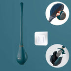 Toilet Brush Wall-Mounted Flexible Silicone Quick-Dry Holder
