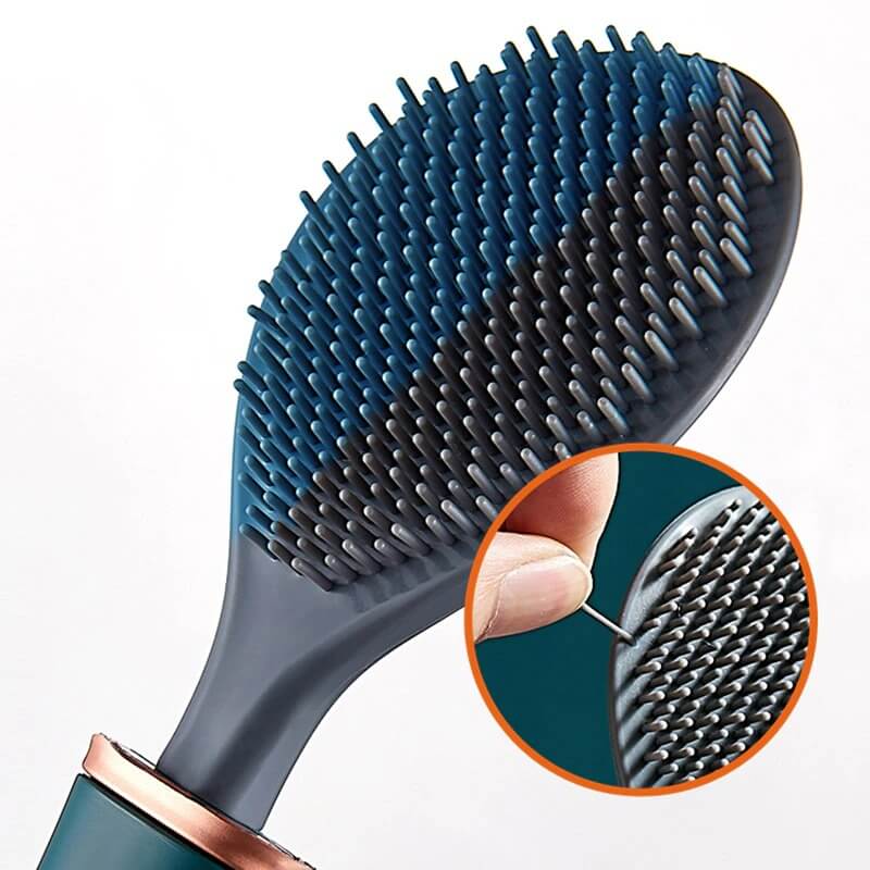 Toilet Brush Wall-Mounted Flexible Silicone Quick-Dry Holder