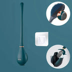 Toilet Brush Wall-Mounted Flexible Silicone Slim Quick-Dry