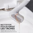 Toilet Brush Wall-Mounted Triangular Head TPR Bristles
