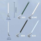 Toilet Brush Wall-Mounted Triangular Head TPR Bristles