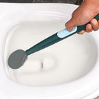 Toilet Brush With Holder Flexible Head & Dense Bristles