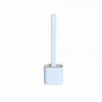 Toilet Brush and Holder Flat Silicone Wall-Mounted Space-Saving