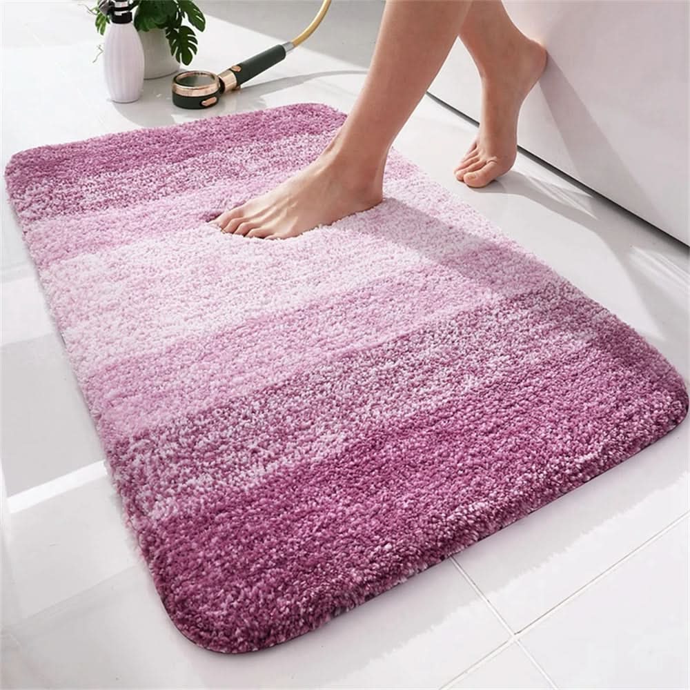 Toilet Mat Plush Microfiber Absorbent Non-Slip Backing