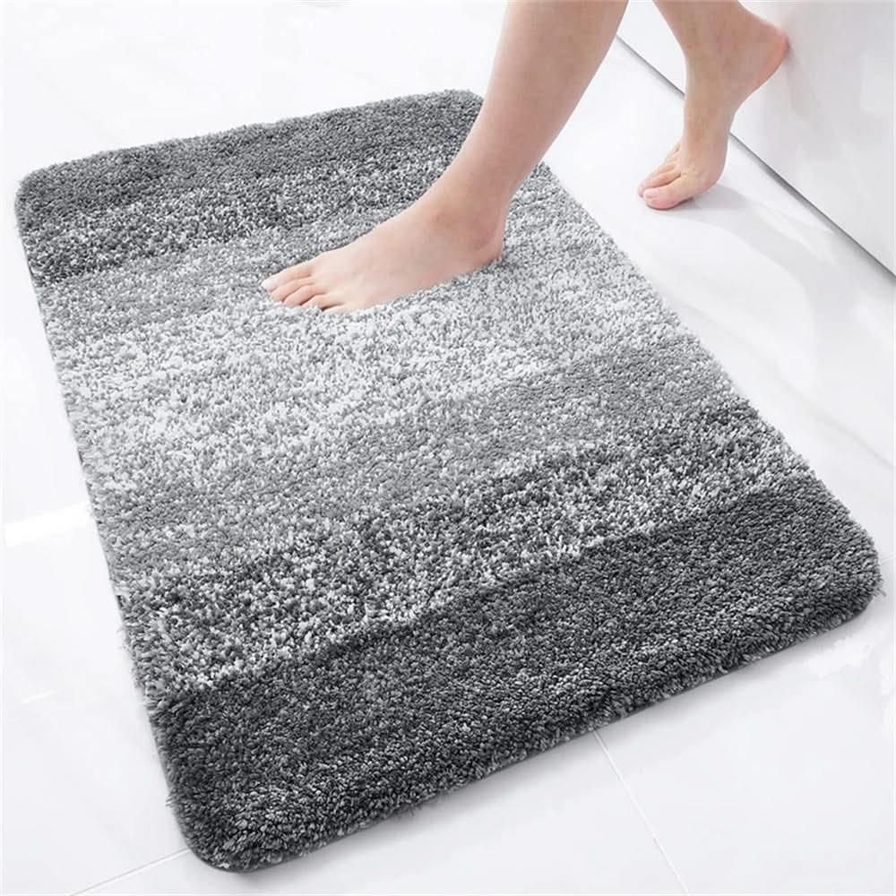 Toilet Mat Plush Microfiber Absorbent Non-Slip Backing