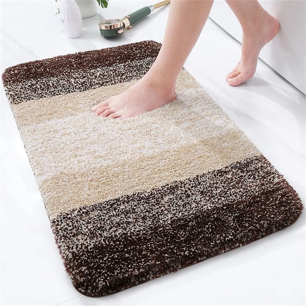 Toilet Mat Plush Microfiber Absorbent Non-Slip Backing