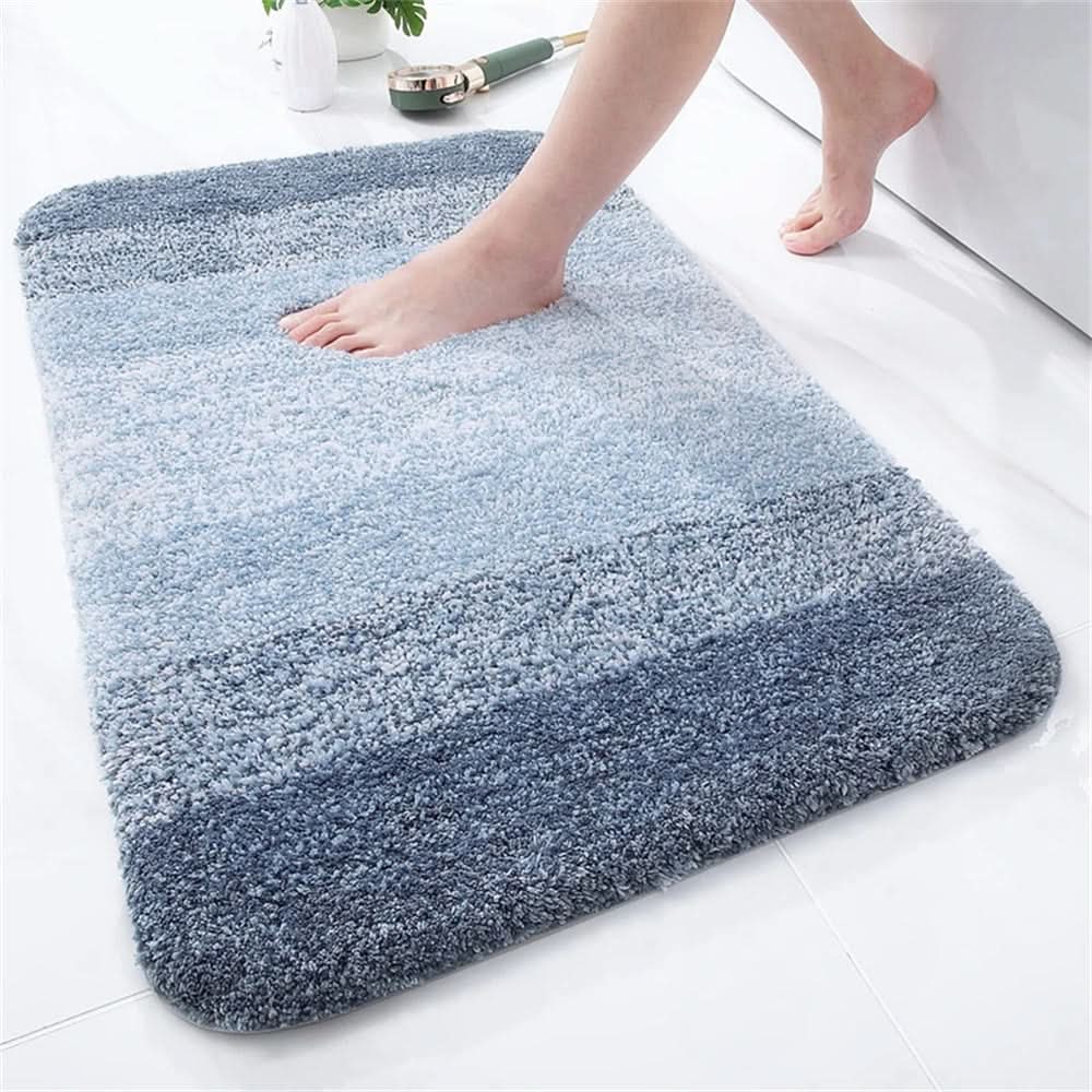 Toilet Mat Plush Microfiber Absorbent Non-Slip Backing