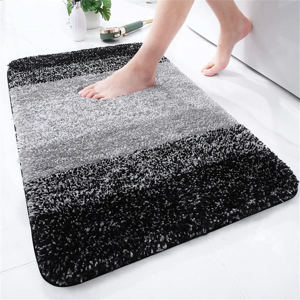 Toilet Mat Plush Microfiber Absorbent Non-Slip Backing