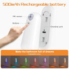 Toilet Night Light Motion-Sensor RGB Rechargeable