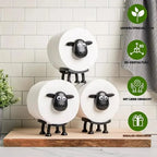 Toilet Paper Holder Freestanding Sheep-Shaped Multi-Roll