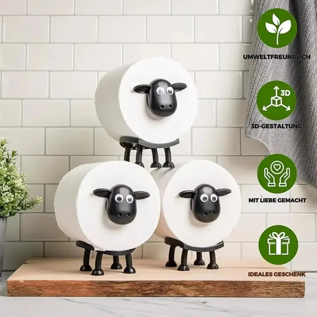 Toilet Paper Holder Freestanding Sheep-Shaped Multi-Roll