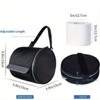 Toilet Paper Holder Honeycomb Design Durable Fabric Cover