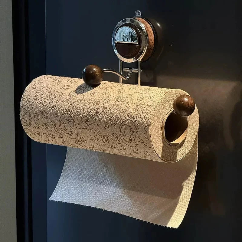Toilet Paper Holder No-Drill Suction Stainless Steel