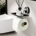 Toilet Paper Holder No-Drill Suction Stainless Steel