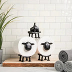 Toilet Paper Holder Sheep Design Freestanding Set Of 3