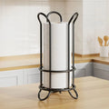 Toilet Paper Holder Vertical Stackable Space-Saving Chrome Finish