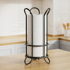 Toilet Paper Holder Vertical Stackable Space-Saving Chrome Finish