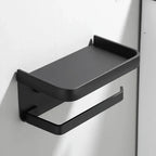 Toilet Paper Holder Wall-Mount Integrated Shelf