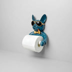 Toilet Paper Holder Wall-Mounted Drill-Free Dog-Shaped
