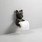 Toilet Paper Holder Wall-Mounted Drill-Free Dog-Shaped
